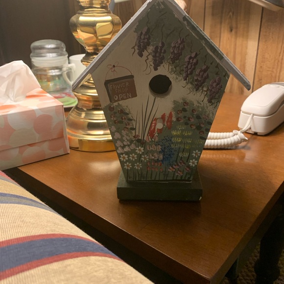 Hand-Painted Floral Birdhouse - Picture 5 of 5
